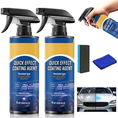 2Pcs Advanced Quick Effect Coating Agent for Car,Car Coating Neutral Fresh