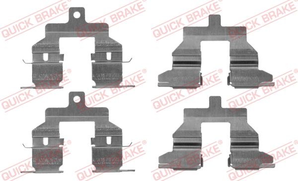 1X Quick Brake 109-1737 ZubehöRsatz Scheibenbremsbelag FüR Renault Nissan-image