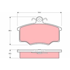 Plaquette de frein Audi 100