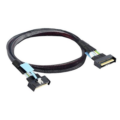 SlimSAS SFF-8654 MCIO 8I (74P) to 4x SATA PCIe 5.0 Server Data Cable.
