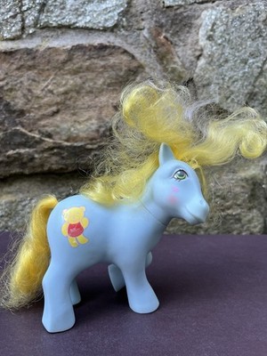 Vintage 1984 G1 My Little Pony MAGIC MESSAGE Pony CUDDLES Teddy Bear Symbol