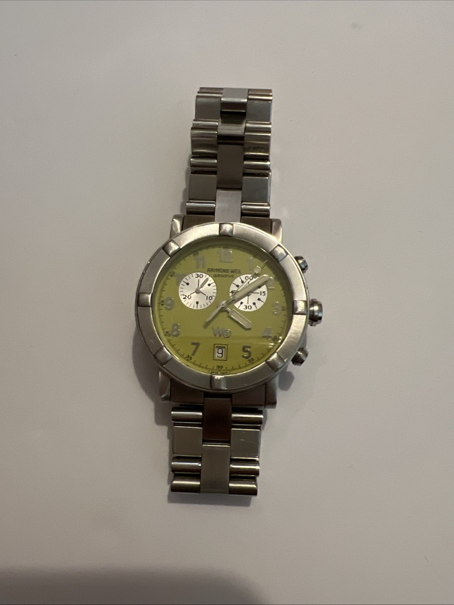 Raymond weil W1 8000 Parsifal Men's Swiss Quartz Watch Yellow Dial