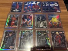 2025 Topps Chrome F1 #4 Lewis Hamilton B&W Lazer, RayWave, Refractor 15-Card Lot