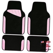 Jelly Waterproof Universal Fit Car Floor Mats Girly Car Carpet Mats With Pink