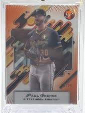 2025 Topps Pristine #157 Paul Skenes Pristine Orange Refractor # 6/25