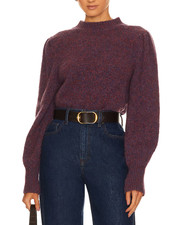 NWT- Veronica Beard 'Komal' Fuzzy-Knit Pullover Sweater, Multicolor - XSmall
