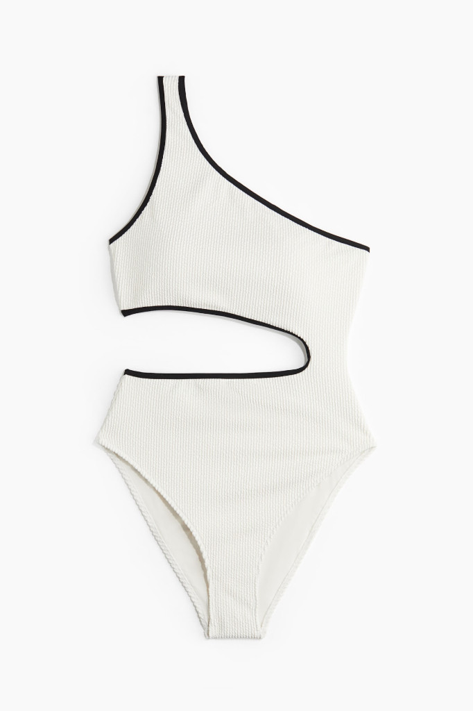 NWT H&M One-Shoulder Cutout Swimsuit