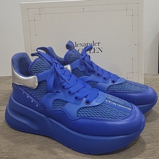 Alexander McQueen sneaker oversize ultramarine blu argento 42/9 $ 850