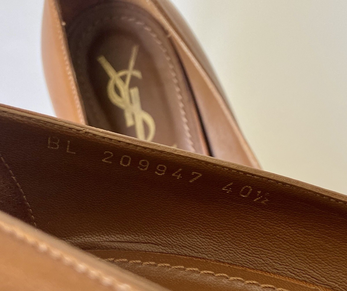 $825 YSL SAINT LAURENT TRIBTOO TRIBUTE Brown Leather Pumps $825 YSL SAINT LAURENT TRIBTOO TRIBUTE Brown Leather Pumps