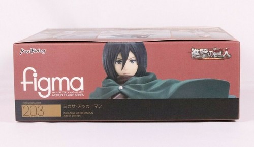 Attack on Titan figma 203 Modellino Mikasa Ackerman di GSC autentico - Foto 5 di 11