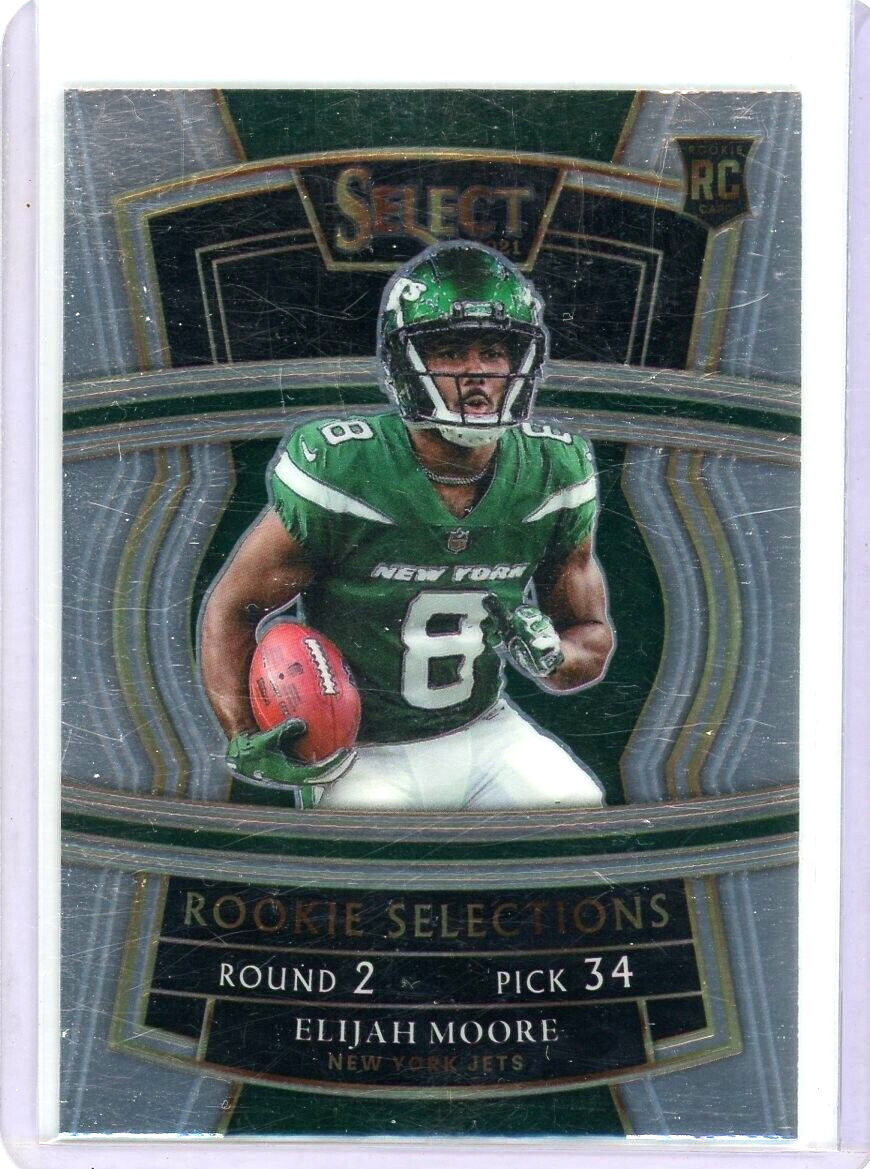 Elijah Moore Rookie RC 2021 Panini Select Rookie Selections Base #RS-18 Jets