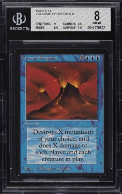 Volcanic Eruption - Beta - Rare - BGS 8 NM - 1993 MTG Magic Vintage Old School