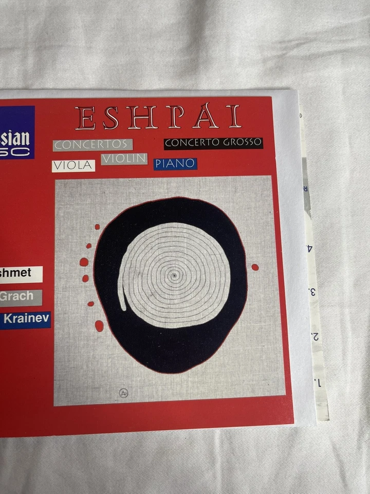 CD Eshpai Vladimir Fedoseyev Concierto Grosso Piano Violín Música Clásica Foto 2 de 4
