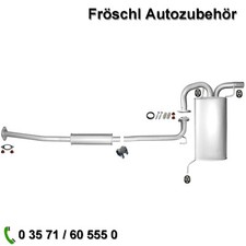 für Nissan X-Trail 2,0 2,5i 4x4 T30 Auspuff komplette Auspuffanlage Kit neu k*