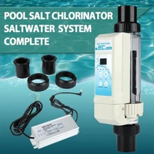 PALICY Complete Salt Water Chlorination System for Swimming Pools Titanium Cell