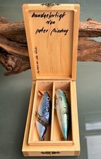 Wooden Box of 2 Handmade Fragrance Wobblers Original By Peter Biedron