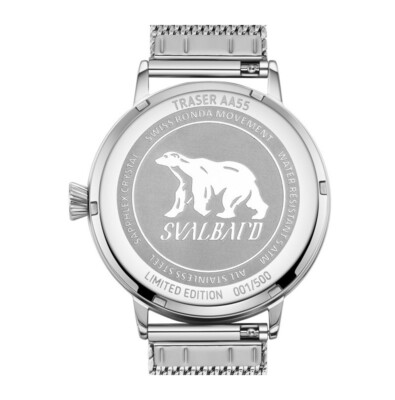 Montre Homme Svalbard TRASER AA55 - Quartz Suisse - Cadran 24H - Acier & Cuir - Neuf Avec Étiquettes