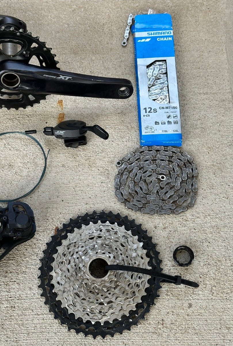 SHIMANO Deore XT M8100 2x12 Speed MTB Groupset & sram Brakes