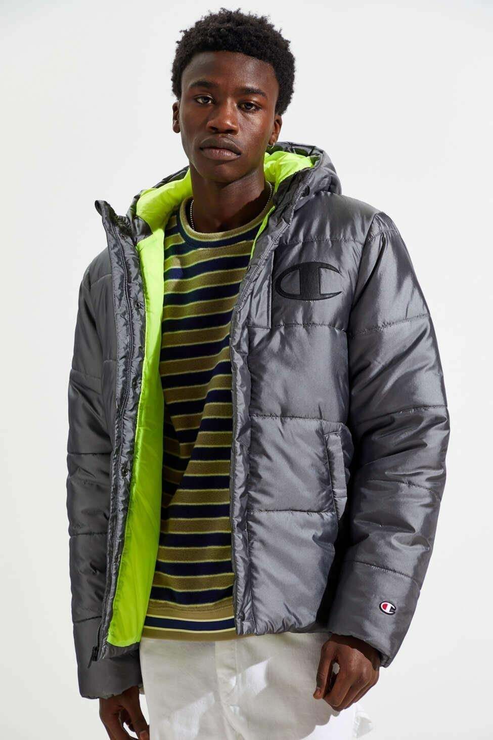 silver champion puffer jacket