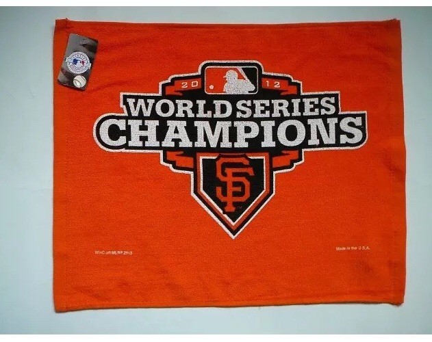 SAN FRANCISCO SF GIANTS 2012 WORLD SERIES CHAMPIONS ORANGE RALLY TOWEL