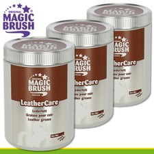 MagicBrush 3 x 1000 ml LeatherCare grasso per pelle cera d'api sella briglia cavallo