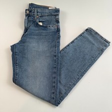 Levi's Premium Men 502 Taper Fit Stretch Tapered Leg Jeans 34x34 Blue NWT