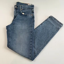 Levi's Premium Men 502 Taper Fit Stretch Tapered Leg Jeans  38x34  Blue NWT