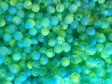 6mm Walleye Rig Custom Beads 100pk,250pk,500pk,1,000pk LAGOON BLUE SPECKLED UV