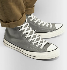 grey high top converse