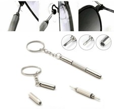 3 in 1 Mini Screwdriver Repair Tool Set Keyring for Watch, Glasses, Mobile Phone