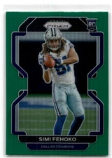 2021 Panini Prizm #371 Simi Fehoko Green Dallas Cowboys
