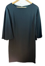 Lauren Ralph Lauren Witchy 3/4 Bell Sleeve Dress 6 Black