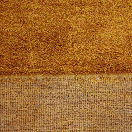 Eco-Friendly Hand Knotted Loom Silk Mix Area Rug Solid Gold BBH Homes BBLSM111 - Picture 91 of 111