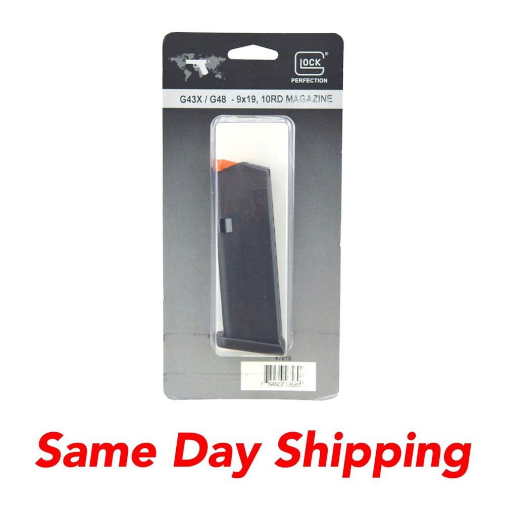 OEM GLOCK 43X 48 G43X G48 9MM 10 ROUND MAGAZINE MAG 47818 SAME DAY SHIPPING