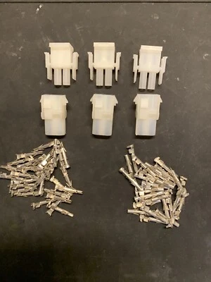 2 Pin Molex Connector Kit, 3 Sets, 14-20 AWG .084 Pins Arcade Pinball