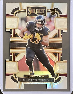 Chris Rodriguez Jr Rookie - 2023 Panini Select - Die Cut - Silver Prizm #100