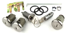 Keyed Alike Ignition Door Trunk and Glovebox Lock Set 1966 Chevy Chevelle