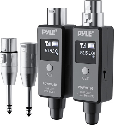 Multifunctional UHF Wireless XLR Adapter System,Transmitter and Receiver for Dyn