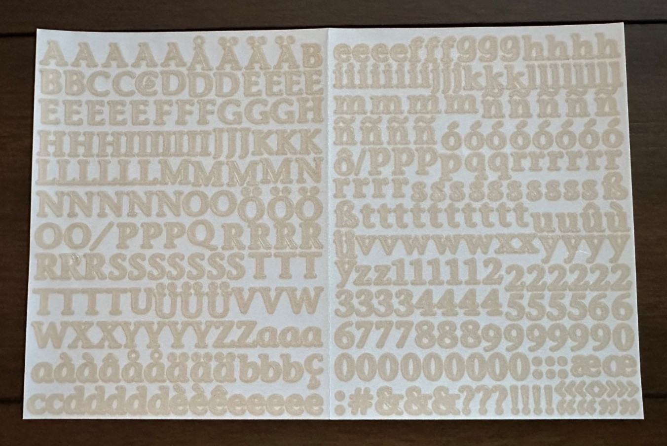 Vtg Creative Memories MINI ABC / 123 Sticker Sheets ~ Many Colors ~ NLA ~ U Pick