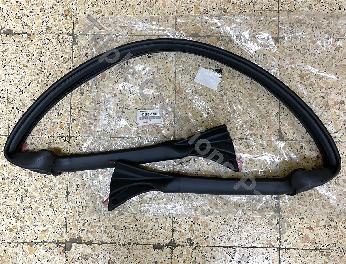 TOYOTA GENUINE OEM 63252-14020 WEATHERSTRIP, REMOVABLE ROOF, REAR