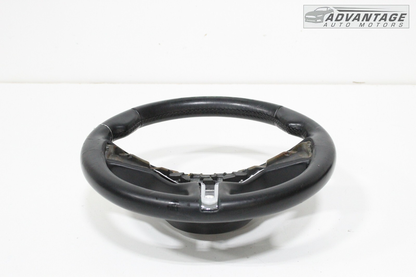 2014-2016 MASERATI GHIBLI M157 FRONT LEFT STEERING WHEEL RING LEATHER BLACK OEM