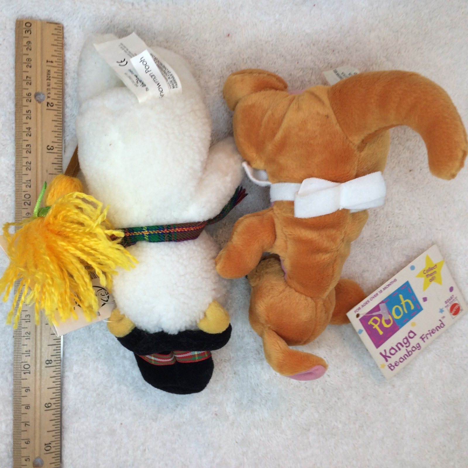 DIsney Snowman Winnie the Pooh & Kanga Beanbag Friends with tags