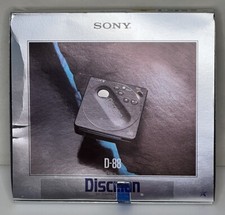New Sony Discman D-88 Compact Cd Player Never Used All Accessories Power Supply