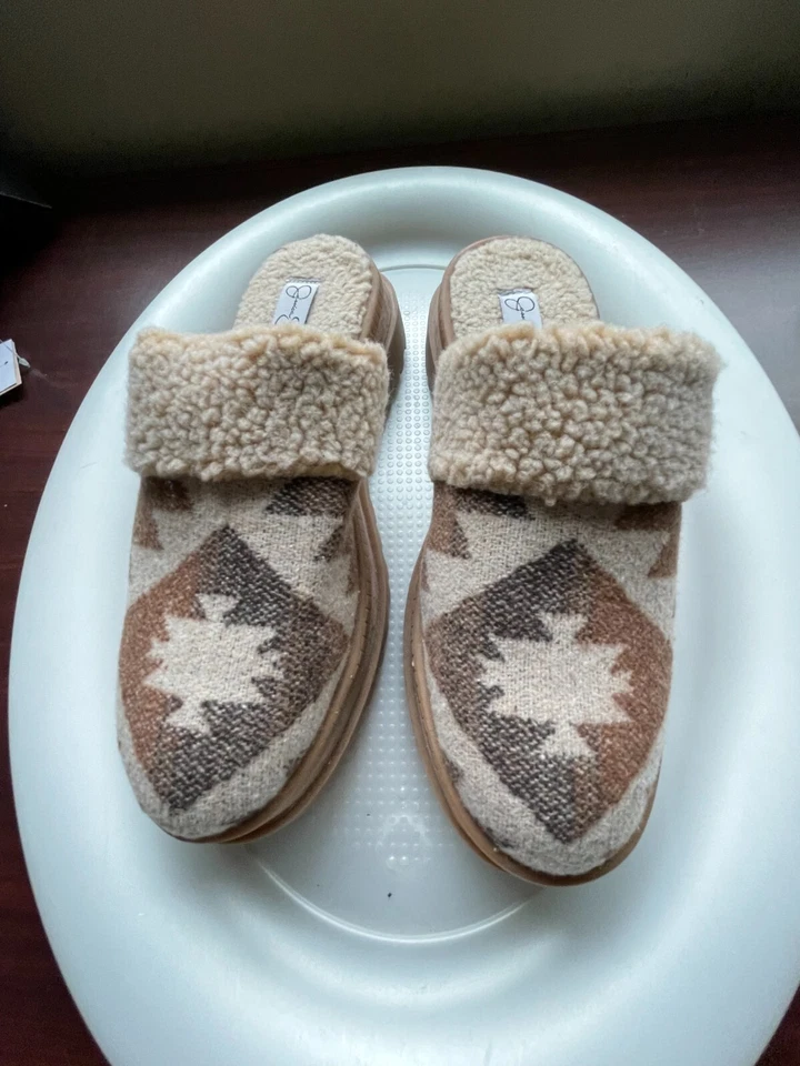 ZAPATO PLATAFORMA Jessica Simpson Mujer Ebriya Slide en Combo Neutro Azteca 8.5 M Foto 3 de 4