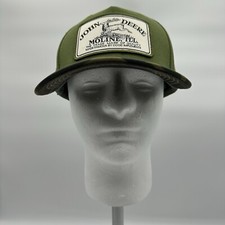 NWT John Deere Moline, Ill. SnapBack Cap Green Camouflage Brim OSFM Hat 12/20