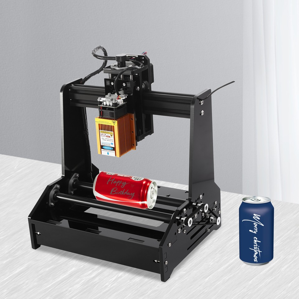 Portable 15W Cylindrical Laser Engraving Machine Desktop Metal Engraver ...