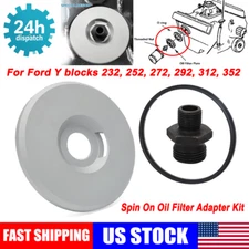 For Ford Y Block Engine Spin On Oil Filter Adapter Kit 232 252 272 292 312 352