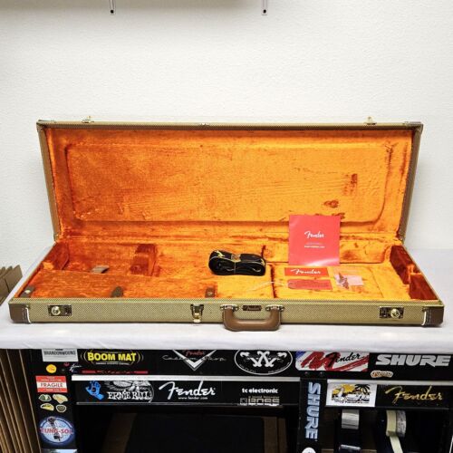 Nice Fender G&G Tweed HARDSHELL CASE for 50' Strat / Tele USA Electric Guitar