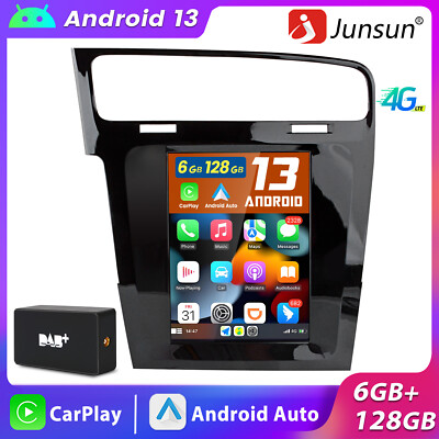 128GB Carplay Android13 Autoradio GPS Nav Für VW Golf VII MK7 2013-2017 DAB-Adap
