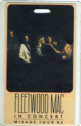 FLEETWOOD MAC 1982 Mirage Tour Laminated Backstage Pass CHRISTINE MCVIE - Picture 1 of 1